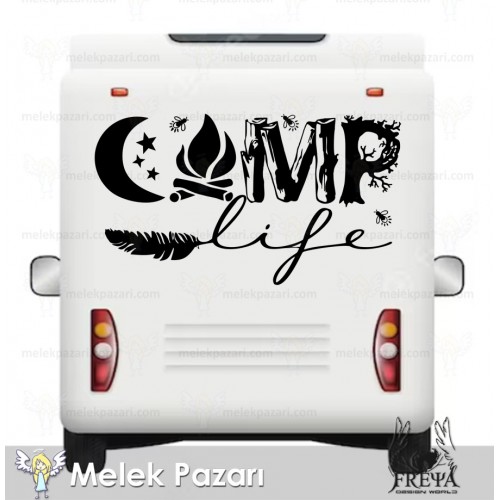 Kamp Life Doğa Karavan Sticker