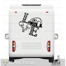 Love Kamp Karavan Sticker. Karavan Çıkartmaları 