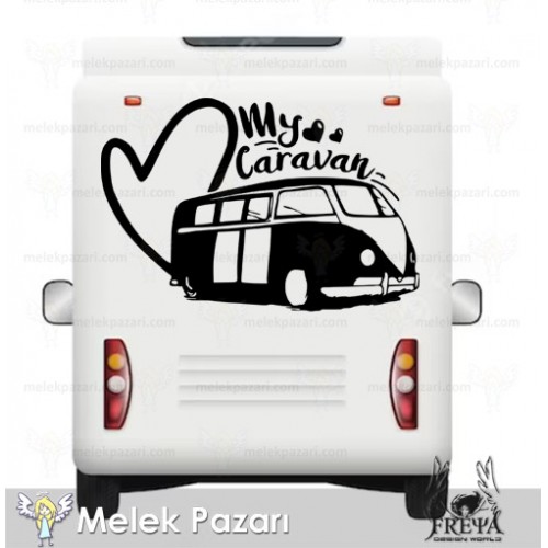 My Caravan Sticker. Çekme Karavan Çıkartmaları