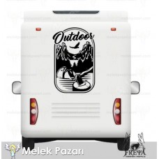 Outdoor Off Road Karavan Sticker. Off Road Çıkartmaları