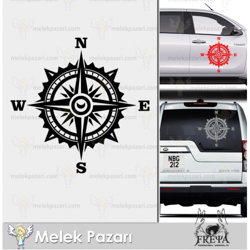 Pusula Off Road Karavan Sticker. Pusula Karavan Çıkartma
