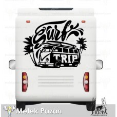 Sorf Trip Karavan Sticker. Karavan Çıkartmaları 