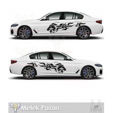 Tribal Aslan Oto Sticker 