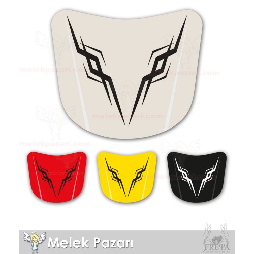 Tribal Desen Araba Kaput Sticker