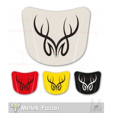 Tribal Desen Araba Kaput Sticker 