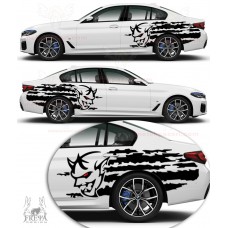 Şeytan Çamurluk Üstü Yan Gövde Oto Sticker, Araba Stickerı