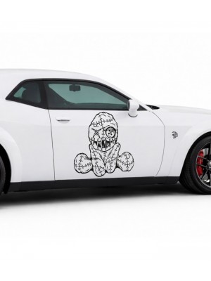 Kukla bebek, korku Araba Sticker - 1693 Kukla bebek, korku Araba Sticker - 1693