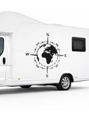 Dünya Pusula Offroad, Kamp Karavan Sticker Dünya Pusula Offroad, Kamp Karavan Sticker