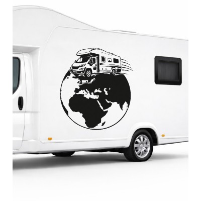 Dünya Kamp, Moto Karavan Sticker Dünya Kamp, Moto Karavan Sticker
