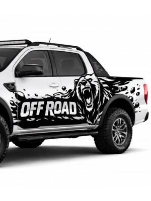 Vahşi Ayı Yan Gövde Off Road Sticker