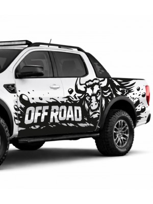 Boğa Yan Gövde Off Road Sticker Boğa Yan Gövde Off Road Sticker