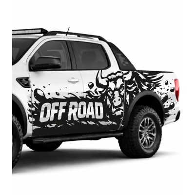 Boğa Yan Gövde Off Road Sticker Boğa Yan Gövde Off Road Sticker