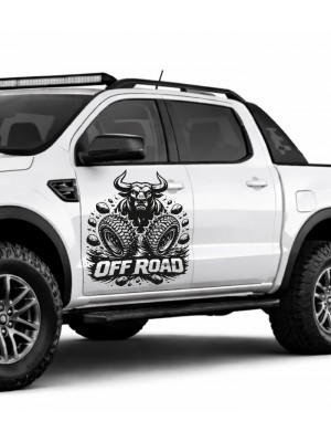 Boğa ve Lastikler Off Road Sticker
