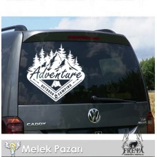 Adventure  Kamp Karavan Sticker. Off Road Çıkartmaları 