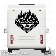 Adventure  Kamp Karavan Sticker. Off Road Çıkartmaları 