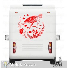 Caretta Caretta Karavan Sticker. Karavan Çıkartmaları 