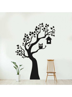 Ağaç ve Baykuş Duvar Sticker Ağaç ve Baykuş Duvar Sticker