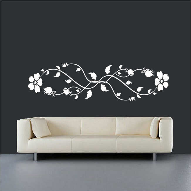 Dekoratif Sarmaşık Floral Duvar Sticker