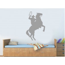 Çılgın Kovboy ve Atı Duvar Sticker 