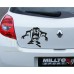 Tazmanya Canavarı Araba Sticker