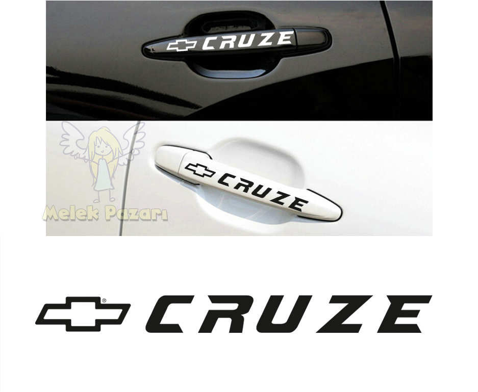Chevrolet Cruze Kapı Kolu Jant Araba Sticker 8 Adet
