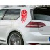 Volkswagen Logo Kan, Erime Araba Sticker