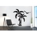 Palmiye Ağacı ve Martı Duvar Sticker