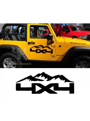 4x4 Off Road Dağ Oto Sticker 4x4 Off Road Dağ Oto Sticker