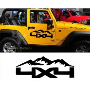 4x4 Off Road Dağ Oto Sticker