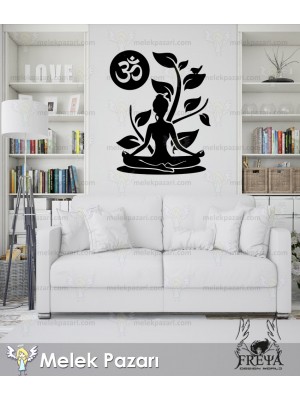 Meditasyon Yoga Duvar Sticker Meditasyon Yoga Duvar Sticker