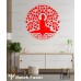 Buddha Ağaç Meditayon Yoga Duvar Sticker