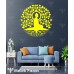 Buddha Ağaç Meditayon Yoga Duvar Sticker
