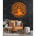 Buddha Ağaç Meditayon Yoga Duvar Sticker