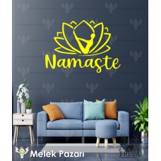 Namaste Yoga Fitness Duvar Sticker 