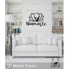 Namaste Yoga Fitness Duvar Sticker