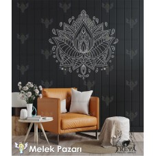 Mandala Yoga Fitness Duvar Sticker 