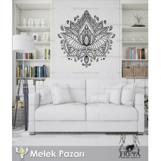 Mandala Yoga Fitness Duvar Sticker 