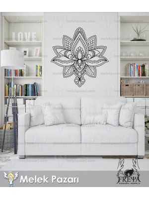 Mandala Yoga Fitness Duvar Sticker Mandala Yoga Fitness Duvar Sticker