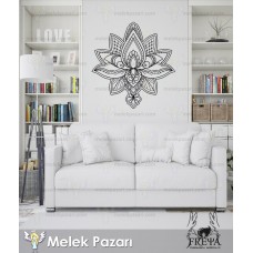 Mandala Yoga Fitness Duvar Sticker 