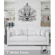 Lotus Çiçeği Mandala Yoga Fitness Duvar Sticker