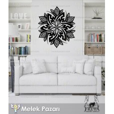 Mandala Yoga Fitness Duvar Sticker 