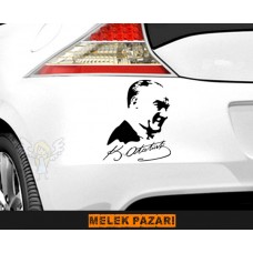 Atatürk Oto Sticker 