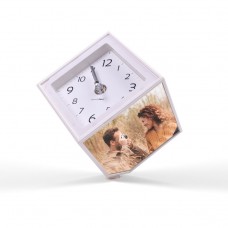 Saatli ve Dönen Küp Fotoğraf Çerçevesi (5 Fotoğraf Kapasiteli)