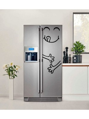 Acıktım Komik Surat Buzdolabı Sticker