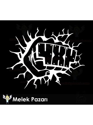 4x4 Yumruk Off Road Sticker