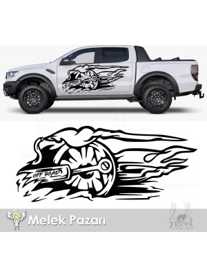 Alevli Piston Off Road Sticker Alevli Piston Off Road Sticker