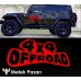 4x4 Off Road Yazı Araba Sticker
