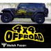 4x4 Off Road Yazı Araba Sticker