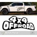 4x4 Off Road Yazı Araba Sticker