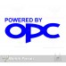Powered By OPC, Opel Corsa Oto Sticker